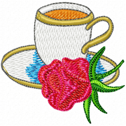 Mugs Embroidery Design 6